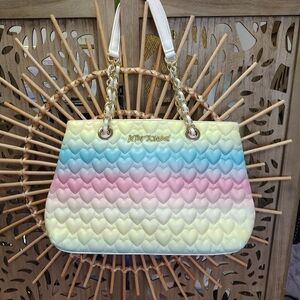 Colorful Heart Pattern Women's Bag